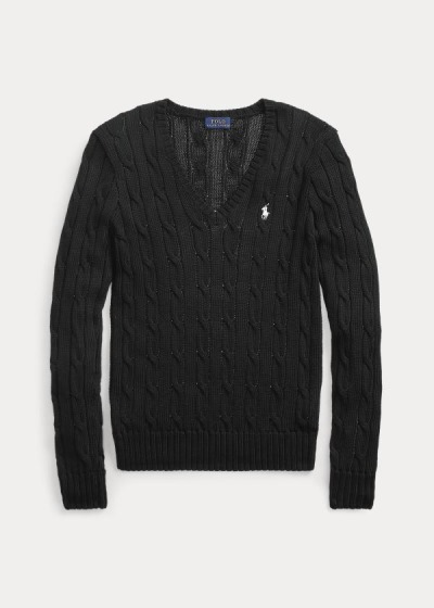 Suéter Polo Ralph Lauren Cable-Knit V-Neck Mulher 60571-BJVR